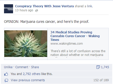 Conspiracy Theory Cannabis Cancer Cure