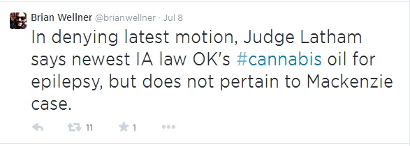 cannabis oil epilepsy mackenzie