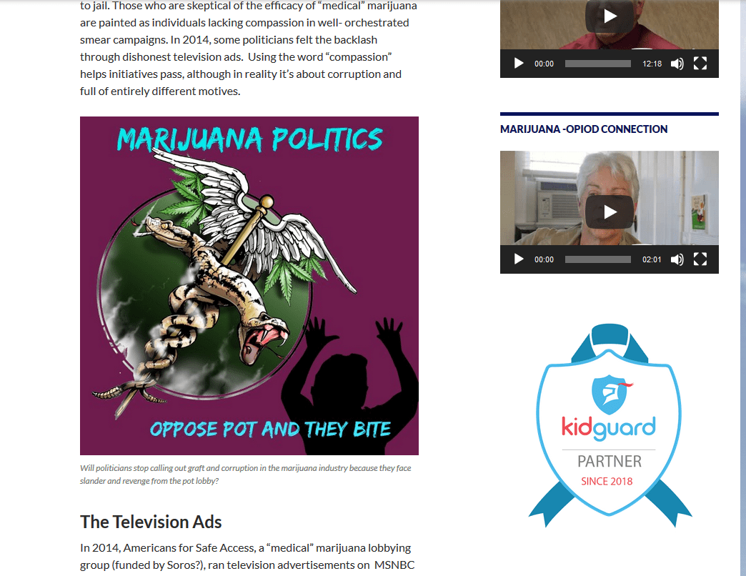 Parents for Pot Graphic the snake will bite and soros conspiracies