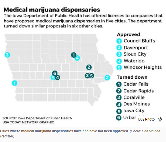 Medidal Marijuana Dispensaries Locations Iowa WeedPress DSM Register