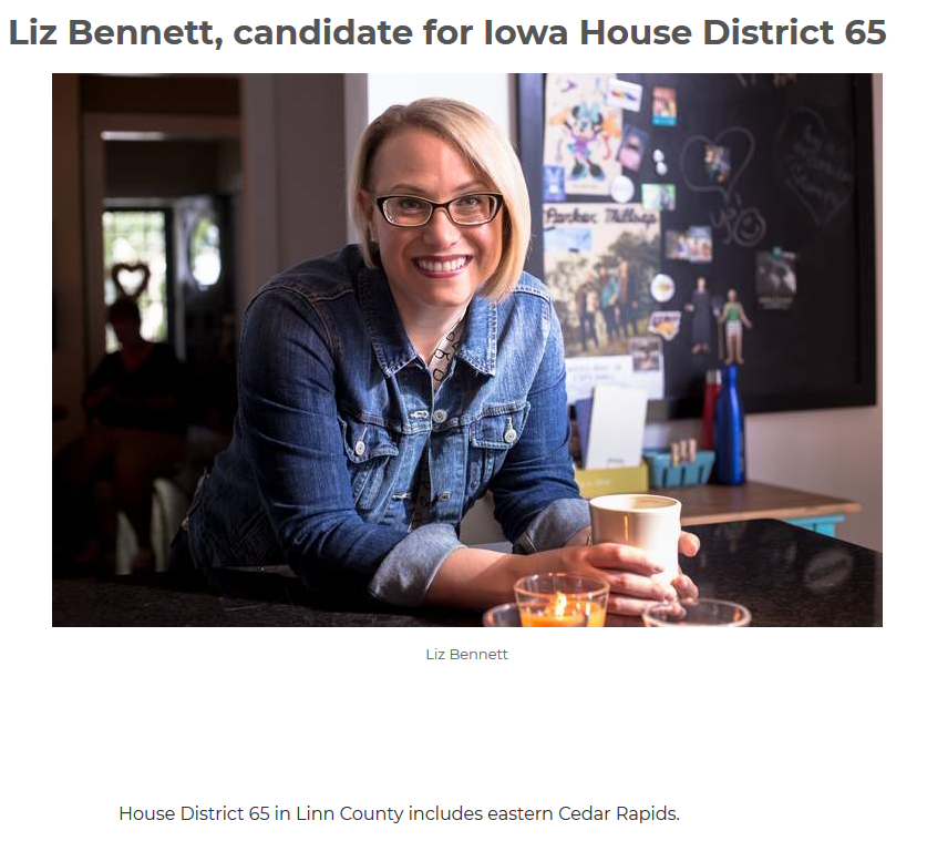 Liz Bennett, candidate for Iowa House District 65