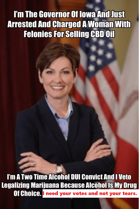 Kim Reynolds votes not tears meme
