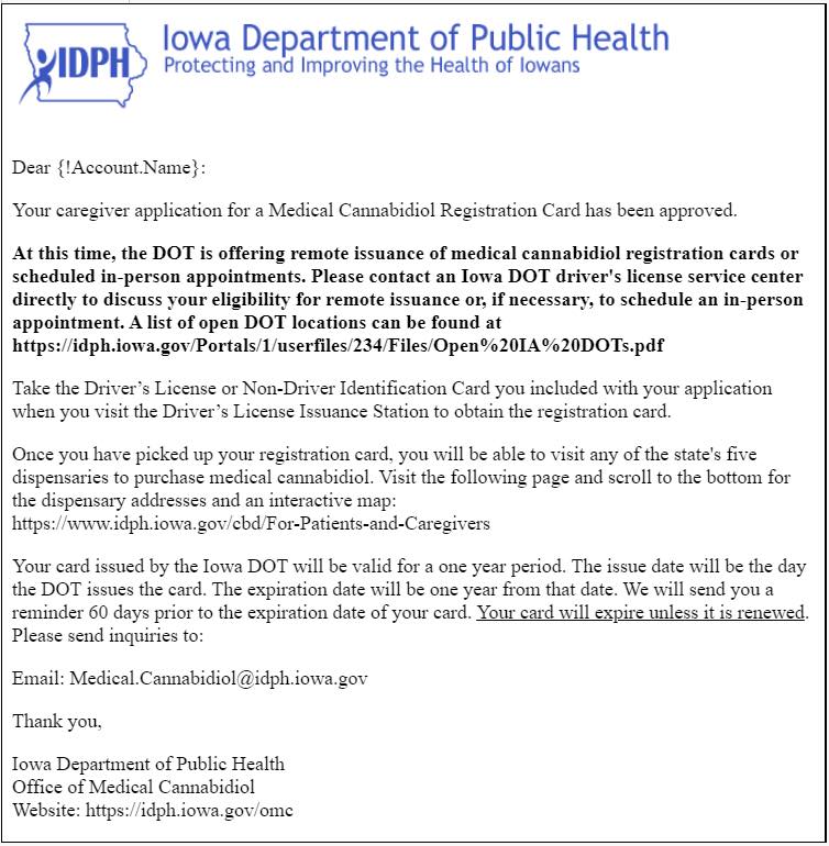How To Get Your Iowa Cannabidiol Registration Card During The COVID-19 Virus&nbsp;Crisis