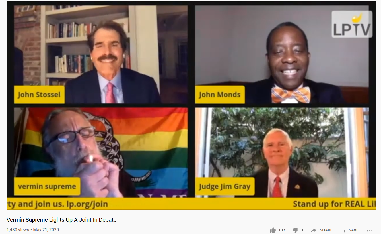 Vermin Supreme joint debate lit