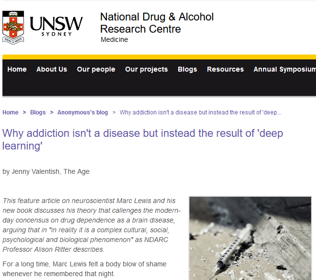 Why addiction isn’t a disease but instead the result of ‘deep&nbsp;learning’