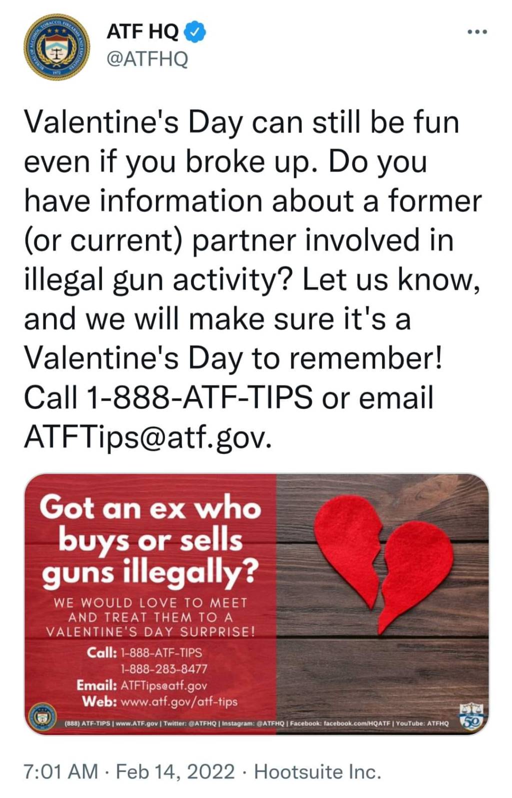 Federal Agents To American Public: If You Want Us To Send SWAT After Your Ex, Let Us&nbsp;Know