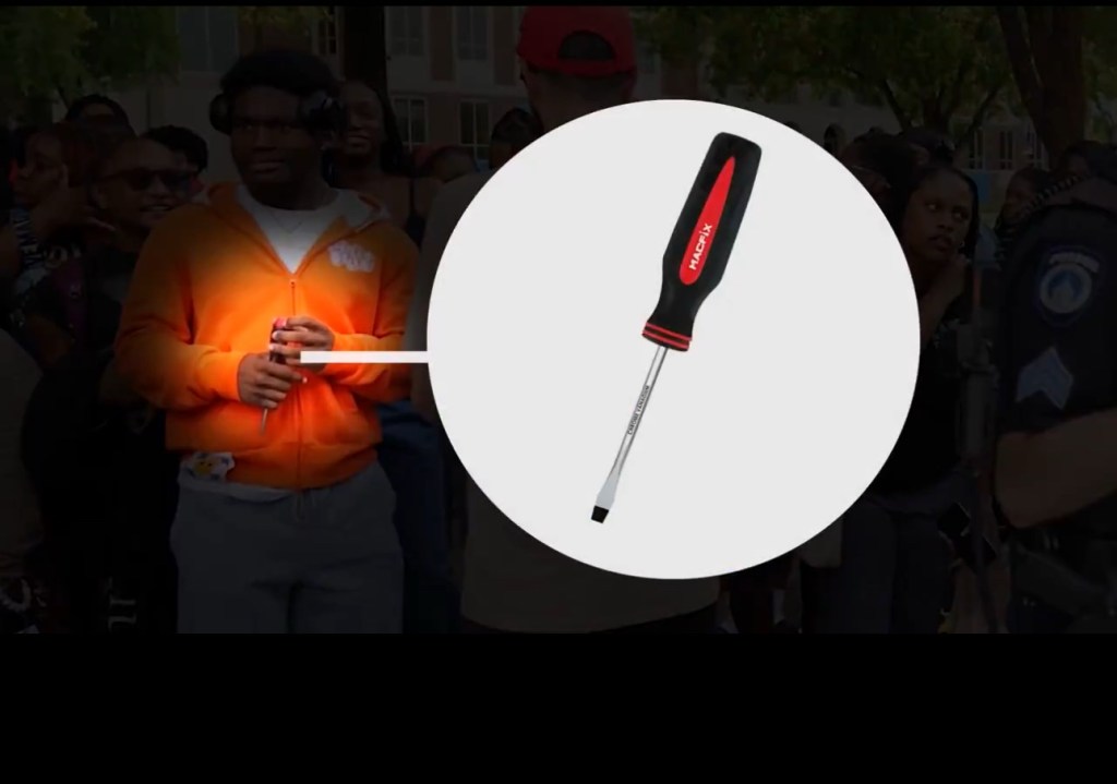 Unnamed YET Tennessee Black Student Brandishes Screwdriver At Turning Point USA RIOT&nbsp;(Video)