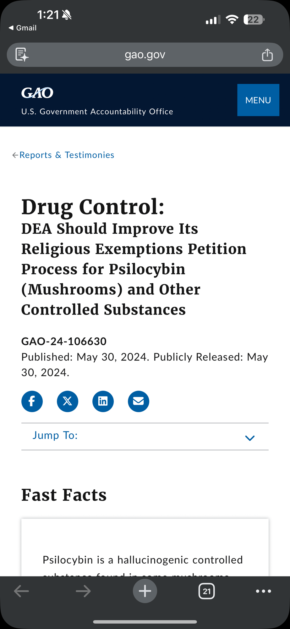 Why DEA Religious Guidance For Religious Mushrooms Was&nbsp;Issued