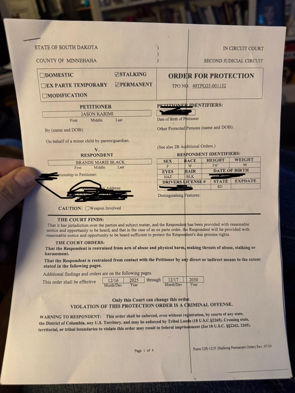 After Four Months of Terror Meth User Brande Black of Sioux Falls Loses in&nbsp;Court