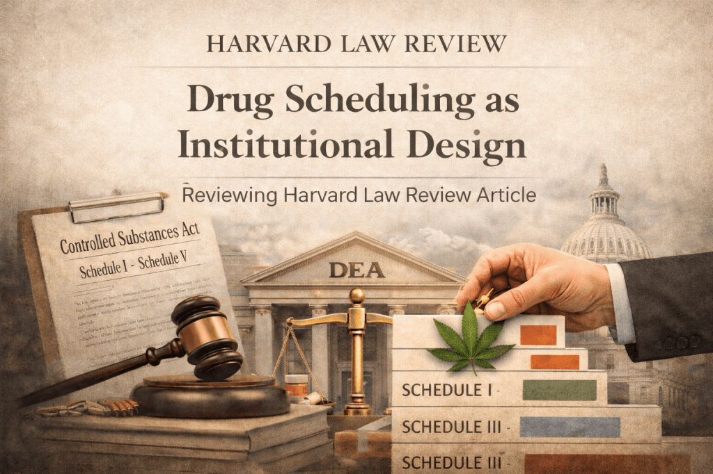 Drug Scheduling Is Institutional Design — And That Changes&nbsp;Everything