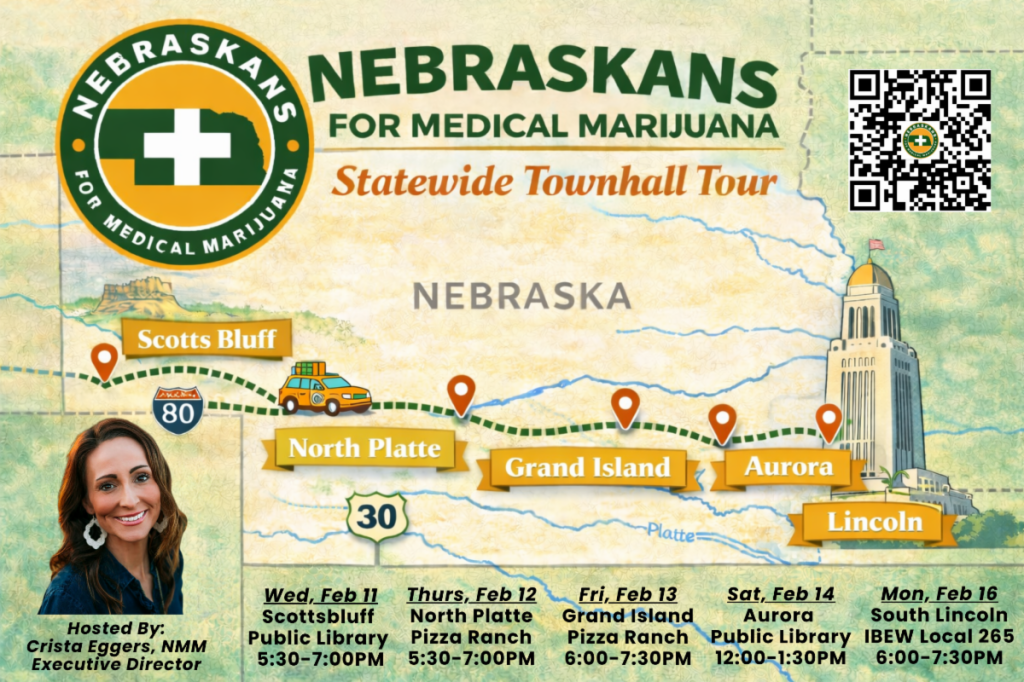 Nebraskans for Medical Marijuana Launches Statewide Town Hall&nbsp;Tour