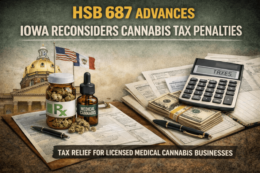 Iowa Advances HSB 687 as the State Starts Questioning Its Own Cannabis Tax&nbsp;Hypocrisy