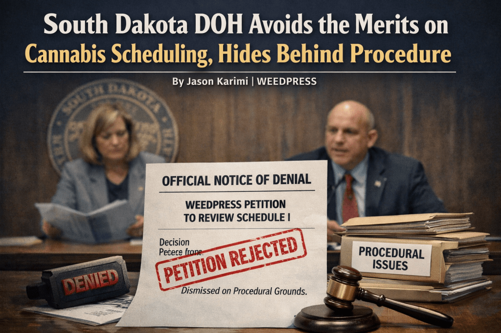 South Dakota DOH Avoids the Merits on Cannabis Scheduling, Hides Behind&nbsp;Procedure