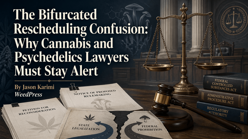 The Bifurcated Rescheduling Confusion: Why Cannabis and Psychedelics Lawyers Must Stay&nbsp;Alert