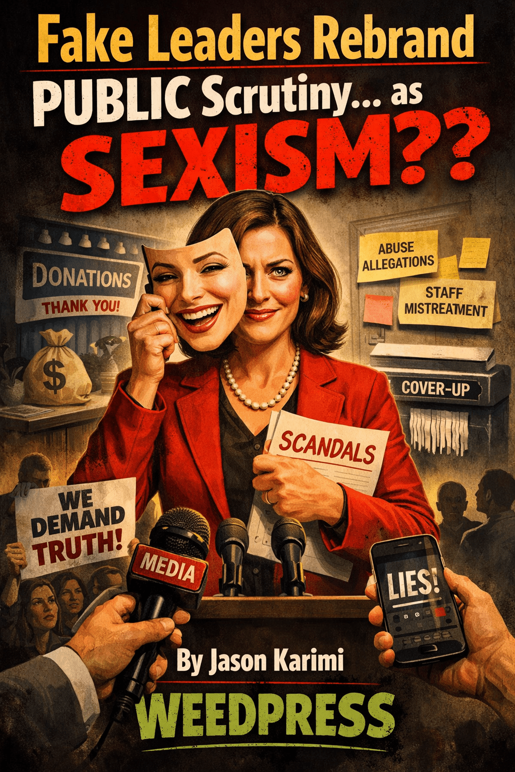 Fake Leader Rebrands PUBLIC Scrutiny…as&nbsp;Sexism??