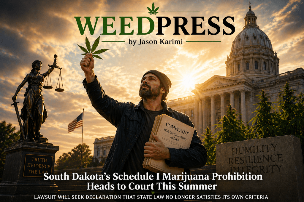 South Dakota’s Schedule I Marijuana Prohibition Heads to Court This Summer: Lawsuit Will Seek Declaration That State Law No Longer Satisfies Its Own&nbsp;Criteria