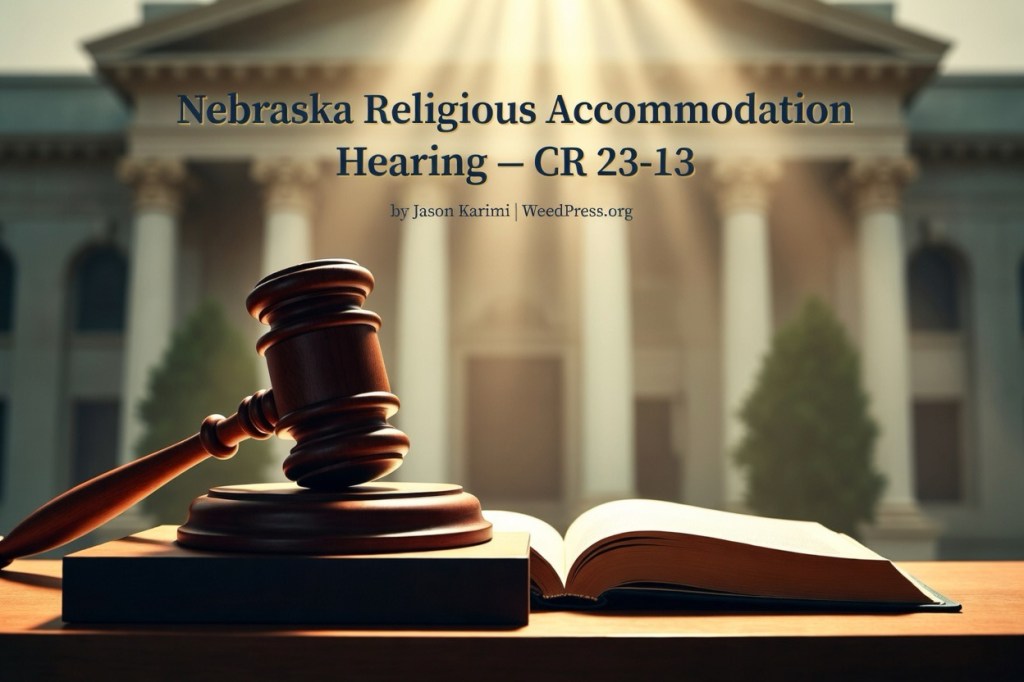 Nebraska Religious Cannabis Accommodation Hearing Complete: Case Taken Under Advisement