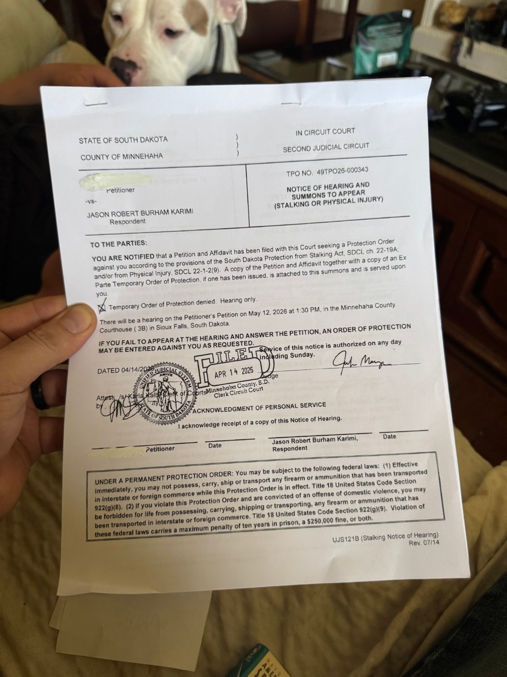 605 Cannabis LLC Corporate Officer’s Fourth TPO Was Denied Too: At What Point Does Failed Lawfare Become the&nbsp;Story?