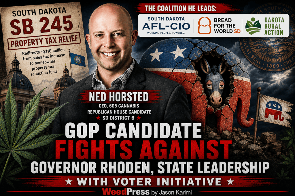 605 Cannabis CEO Ned Horsted Seeks Republican House Seat While Chairing Referendum Drive Against GOP-Backed Property Tax Relief&nbsp;Law