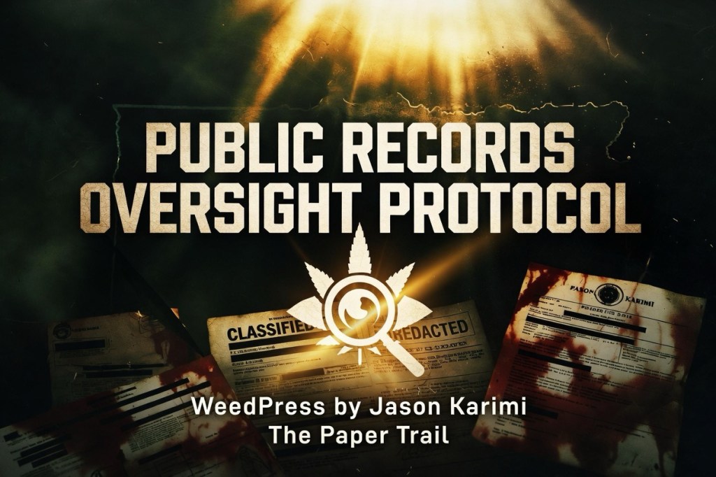 WeedPress Doctrine: Public Records Oversight&nbsp;Protocol