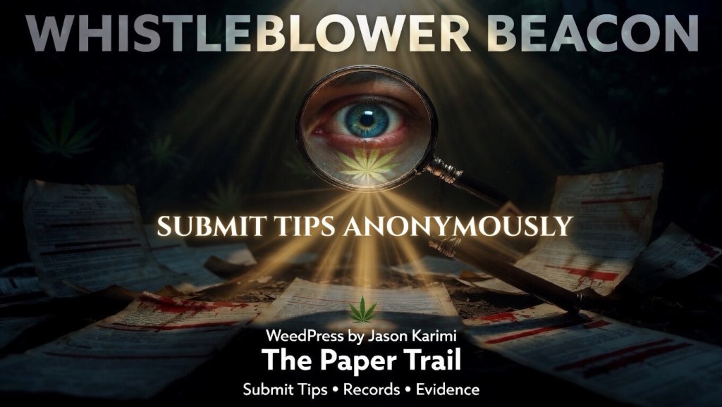 Whistleblower Beacon: Submit Tips, Records, and Evidence to&nbsp;WeedPress