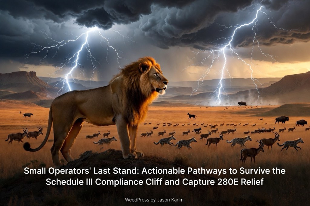 Small Operators’ Last Stand: Actionable Pathways to Survive the Schedule III Compliance Cliff and Capture 280E Relief
