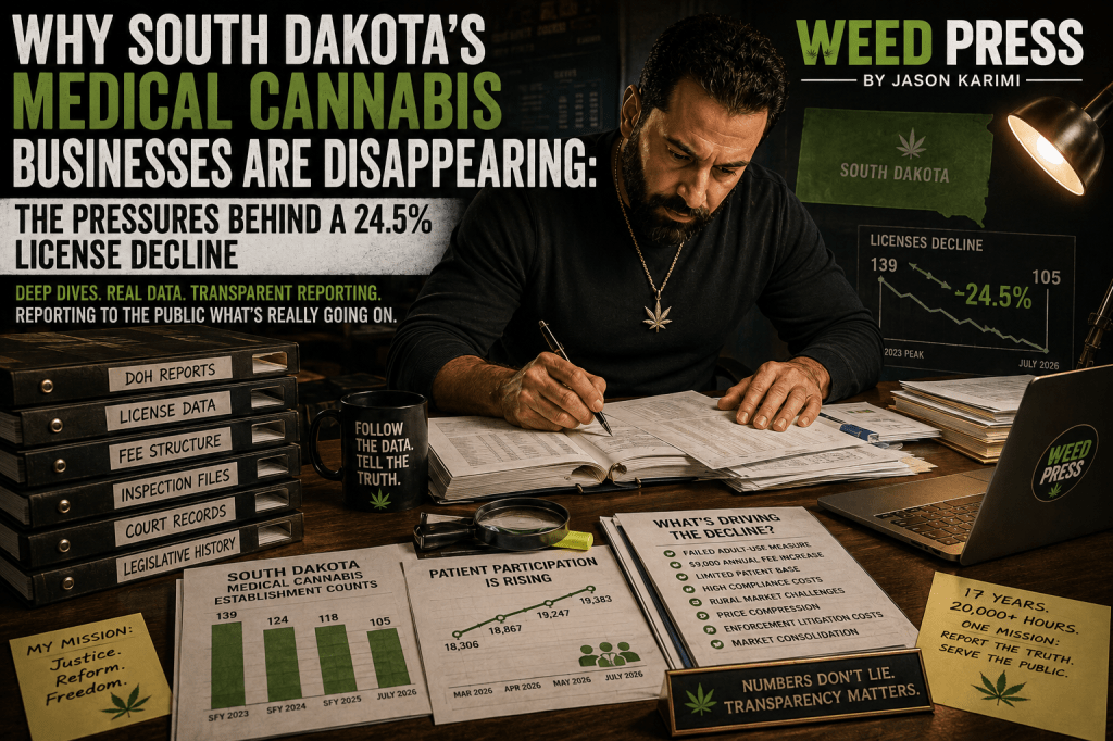 Why South Dakota’s Medical Cannabis Businesses Are Disappearing: The Pressures Behind a 24.5% License&nbsp;Decline