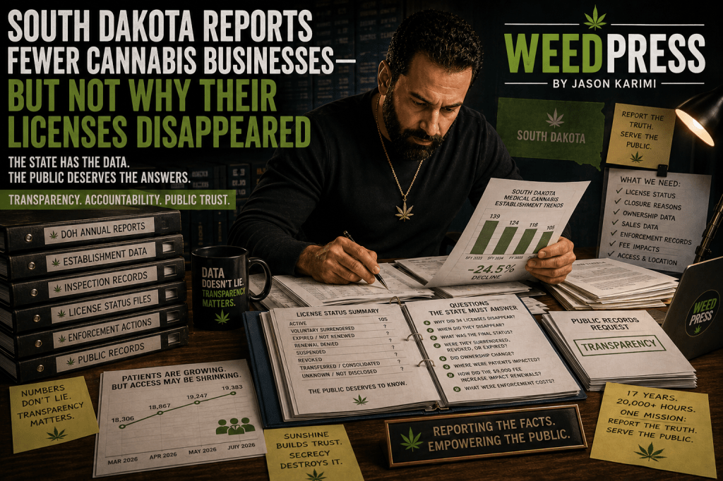 South Dakota Reports Fewer Cannabis Businesses—but Not Why Their Licenses&nbsp;Disappeared