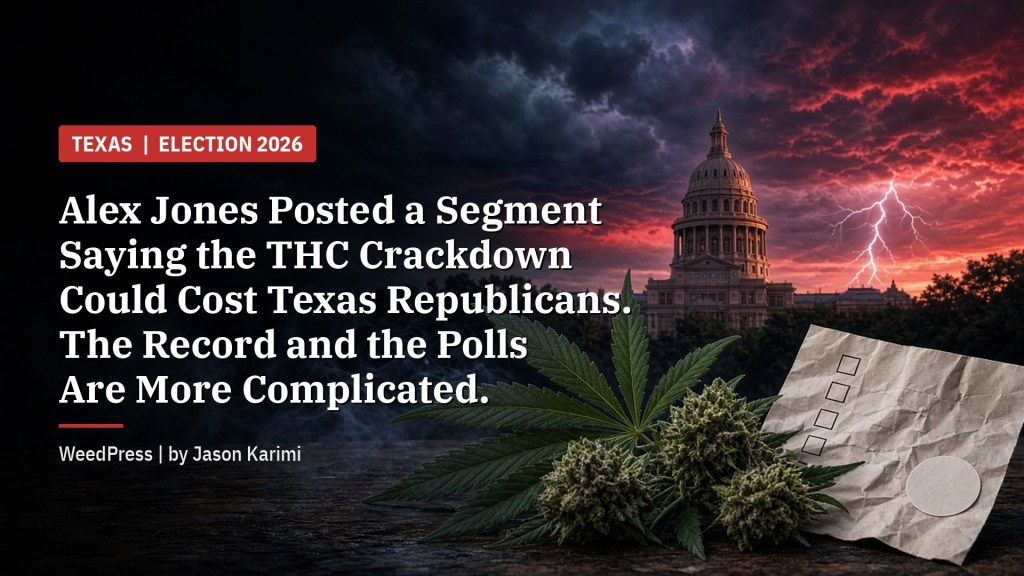 Alex Jones Posted a Segment Saying the THC Crackdown Could Cost Texas Republicans. The Record and the Polls Are More Complicated.